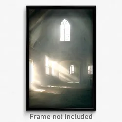 Pixel Art Poster - Neglected Almshouse (8 Bit Psychedelic Video Game Print)