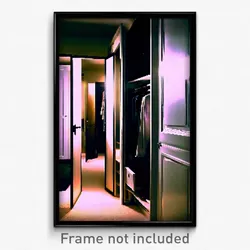 Pixel Art Poster - Dim Closet (8 Bit Psychedelic Trippy Weird Video Game Print)