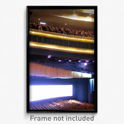 Pixel Art Poster - Huge Movie Theatre (8 Bit Psychedelic Video Game Print)