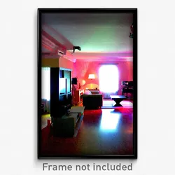 Pixel Art Poster - Imperfect Entertainment Room (8 Bit Video Game Print)
