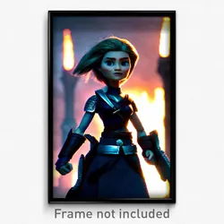 Pixel Art Poster - Animated Vike (8 Bit Psychedelic Trippy Video Game Print)