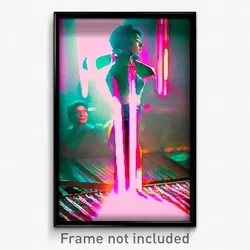 Pixel Art Poster - Vibrant Space (8 Bit Psychedelic Trippy Video Game Print)