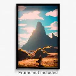 Pixel Art Poster - Clean Outland (8 Bit Psychedelic Trippy Video Game Print)