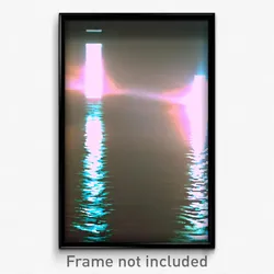 Pixel Art Poster - Flat Flood (8 Bit Psychedelic Trippy Weird Video Game Print)