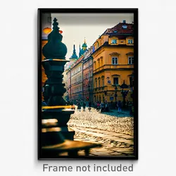 Pixel Art Poster - Unsightly Prague (8 Bit Psychedelic Trippy Video Game Print)