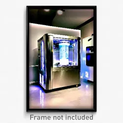 Pixel Art Poster - Cultured Ice Machine (8 Bit Psychedelic Video Game Print)