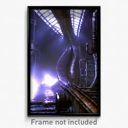 Pixel Art Poster - Steel Sewer (8 Bit Psychedelic Trippy Weird Video Game Print)