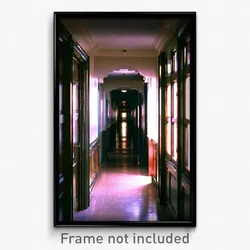 Pixel Art Poster - Neglected Hallway (8 Bit Psychedelic Trippy Video Game Print)