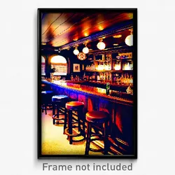 Pixel Art Poster - Nautical Bar (8 Bit Psychedelic Trippy Video Game Print)