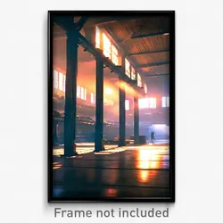 Pixel Art Poster - Brisk Repository (8 Bit Psychedelic Trippy Video Game Print)