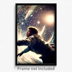 Pixel Art Poster - Agitated Outer Space (8 Bit Psychedelic Video Game Print)
