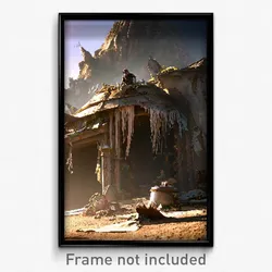 Pixel Art Poster - Tattered Mount (8 Bit Psychedelic Trippy Video Game Print)