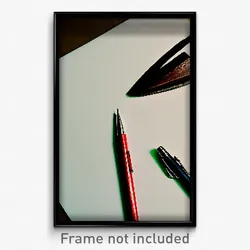Pixel Art Poster - Admired Pen (8 Bit Psychedelic Trippy Weird Video Game Print)