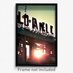 Pixel Art Poster - Rusty Los Angeles (8 Bit Psychedelic Trippy Video Game Print)
