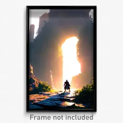 Pixel Art Poster - Giant Moor (8 Bit Psychedelic Trippy Weird Video Game Print)
