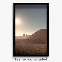 Pixel Art Poster - Huge Earthworks (8 Bit Psychedelic Trippy Video Game Print)