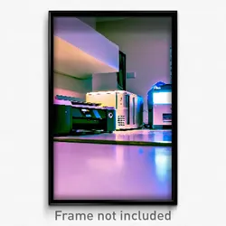Pixel Art Poster - Alive Printer (8 Bit Psychedelic Trippy Video Game Print)