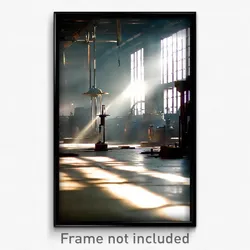 Pixel Art Poster - Dim Foundry (8 Bit Psychedelic Trippy Weird Video Game Print)