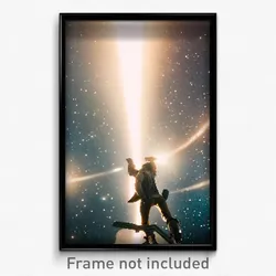 Pixel Art Poster - Sentimental Outer Space (8 Bit Psychedelic Video Game Print)