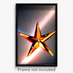 Pixel Art Poster - Unsightly Star (8 Bit Psychedelic Trippy Video Game Print)