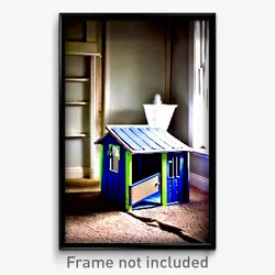 Pixel Art Poster - Plastic Cathouse (8 Bit Psychedelic Trippy Video Game Print)