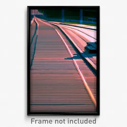 Pixel Art Poster - Shifty Track (8 Bit Psychedelic Trippy Video Game Print)