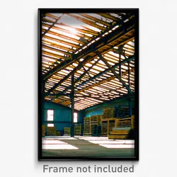 Pixel Art Poster - Gargantuan Lumber Yard (8 Bit Psychedelic Video Game Print)