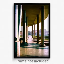 Pixel Art Poster - Concrete Rome (8 Bit Psychedelic Trippy Video Game Print)