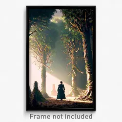 Pixel Art Poster - Complicated Copse (8 Bit Psychedelic Trippy Video Game Print)