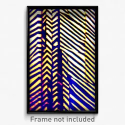 Pixel Art Poster - Zigzag Pallisade (8 Bit Psychedelic Trippy Video Game Print)