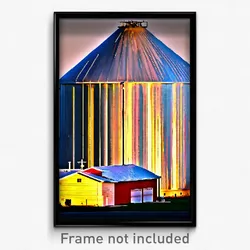 Pixel Art Poster - Pretty Silo (8 Bit Psychedelic Trippy Weird Video Game Print)
