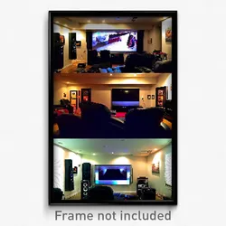 Pixel Art Poster - Whopping Home Theatre (8 Bit Psychedelic Video Game Print)