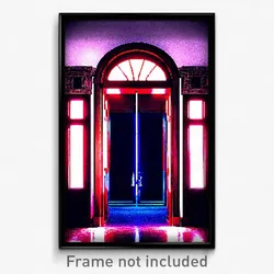 Pixel Art Poster - Impressive Entrance (8 Bit Psychedelic Video Game Print)