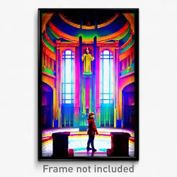 Pixel Art Poster - Vivid Barony (8 Bit Psychedelic Trippy Video Game Print)