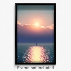 Pixel Art Poster - Immaculate Seascape (8 Bit Psychedelic Video Game Print)