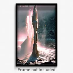 Pixel Art Poster - Uneven Geyser (8 Bit Psychedelic Trippy Video Game Print)