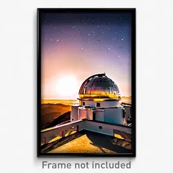Pixel Art Poster - Musty Observatory (8 Bit Psychedelic Trippy Video Game Print)