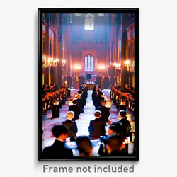 Pixel Art Poster - Crowded Manor (8 Bit Psychedelic Trippy Video Game Print)