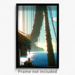 Pixel Art Poster - Gigantic Bay (8 Bit Psychedelic Trippy Video Game Print)