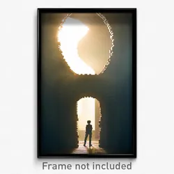 Pixel Art Poster - Creative Hollow (8 Bit Psychedelic Trippy Video Game Print)