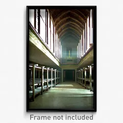 Pixel Art Poster - Empty Nunnery (8 Bit Psychedelic Trippy Video Game Print)