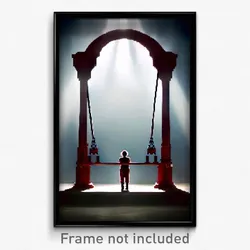 Pixel Art Poster - Accomplished Gallows (8 Bit Psychedelic Video Game Print)