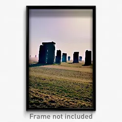 Pixel Art Poster - Bleak Henge (8 Bit Psychedelic Trippy Weird Video Game Print)