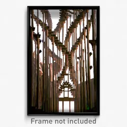 Pixel Art Poster - Gorgeous Ossuary (8 Bit Psychedelic Trippy Video Game Print)