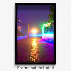 Pixel Art Poster - Shifty Ditch (8 Bit Psychedelic Trippy Video Game Print)