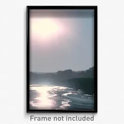 Pixel Art Poster - White River (8 Bit Psychedelic Trippy Weird Video Game Print)
