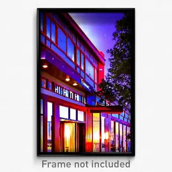 Pixel Art Poster - Tremendous Hotel (8 Bit Psychedelic Trippy Video Game Print)