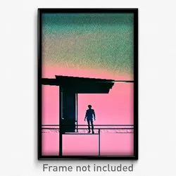Pixel Art Poster - Strange Territory (8 Bit Psychedelic Trippy Video Game Print)