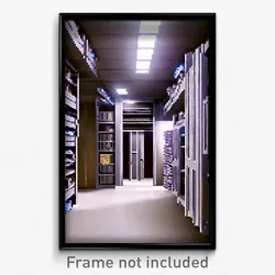 Pixel Art Poster - Unknown Storage Room (8 Bit Psychedelic Video Game Print)