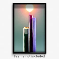 Pixel Art Poster - Simplistic Tube (8 Bit Psychedelic Trippy Video Game Print)